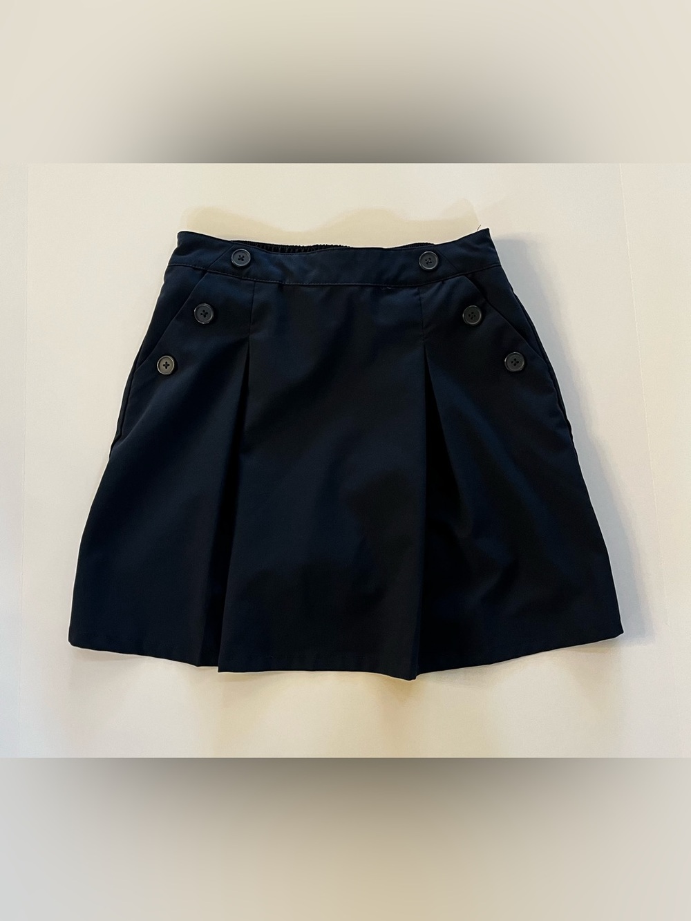 Nautica Navy Button-Accent Skort School Uniform, size 12